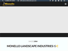 Tablet Screenshot of monellolandscape.com